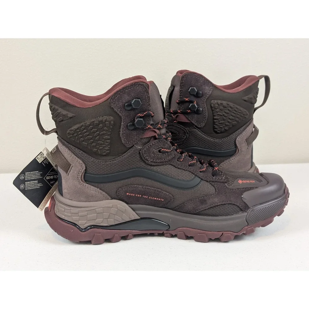 VANS MTE Crestline GORE-TEX Boots Bitter Chocolate Brown GTX Men's Size 8